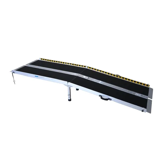 Kartrite 8FT Folding Aluminium Wheelchair Ramp Portable Suitcase Non-Slip Mobility Access for Steps Scooters 275kg