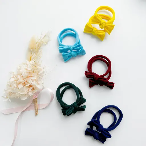 Handmade Simple Bows - School colours - Sky Blue - 3 pairs (save 15%)