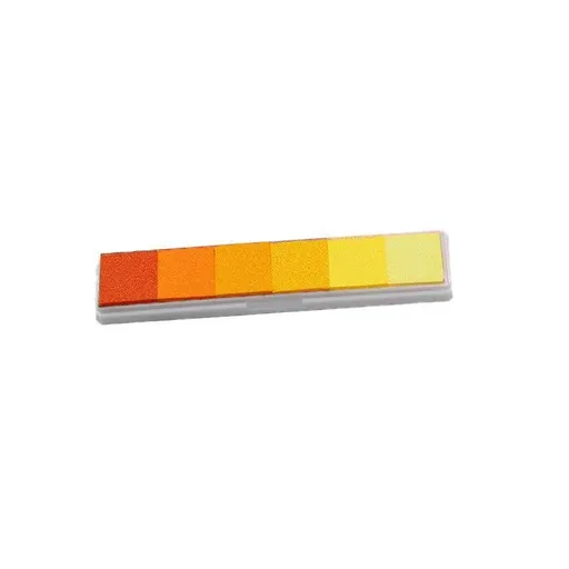 Gradient Color Ink Pad Inkpad Rubber Stamp Water Based Diy Finger Print 10 Colours - S5 Orange