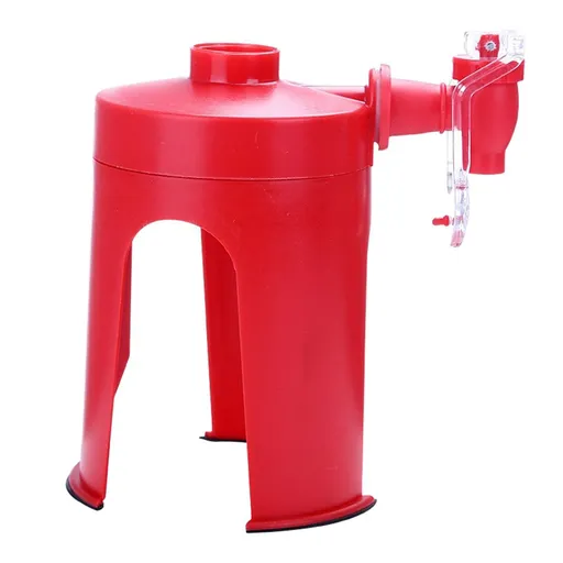 Carbonated Beverage Dispenser Hand Pressure Soda Pourer 2 Liter Plastic Non-slip Bottom