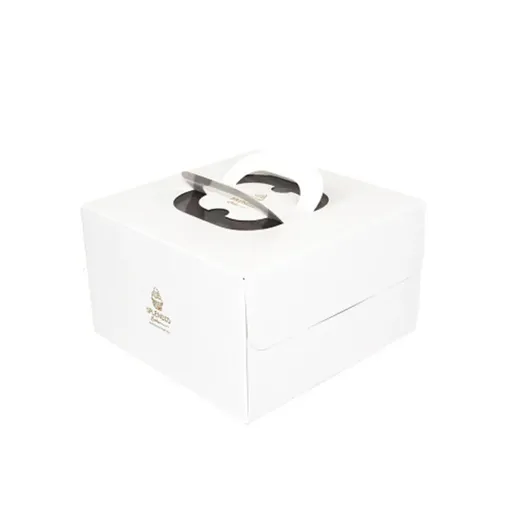 20PCS Cake Packaging Boxes 6/8in White for Birthday Party Bakery Packaging Use - 8 Inches