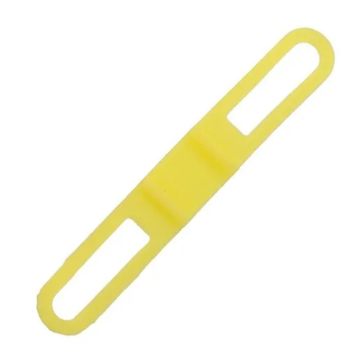 2pcs Bicycle Silicone Band High Stretch Silicone Straps Bicycle Fixing Straps - Yellow