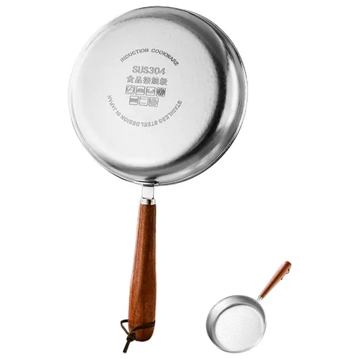 Stainless Steel Fry Pan Nonstick Cooking Equipment For Home Cooks 1Set
