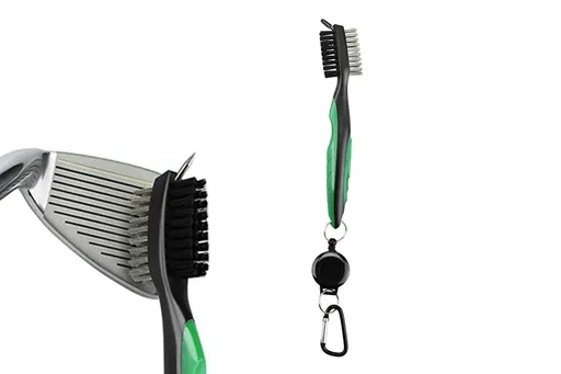 Golf Club Cleaning Brush Reel Groove Cleaner Tool -Green