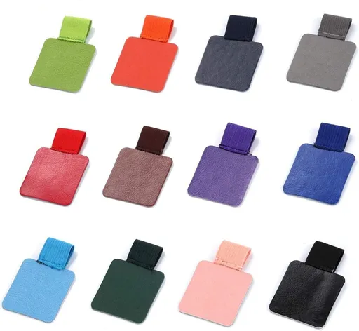 Pen Loop Holder Set, 12 Pack Self-Adhesive Pencil Elastic Design for Notebooks, Journals, Calendars with Colors (12 Pcs)