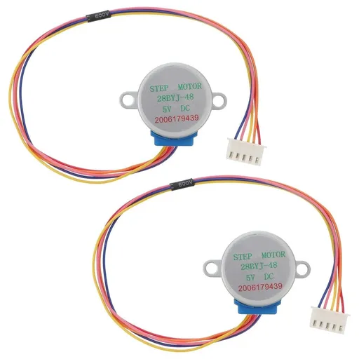 Four-Wire Stepper Motor Silver High Torque Gearmotor 2 Pcs
