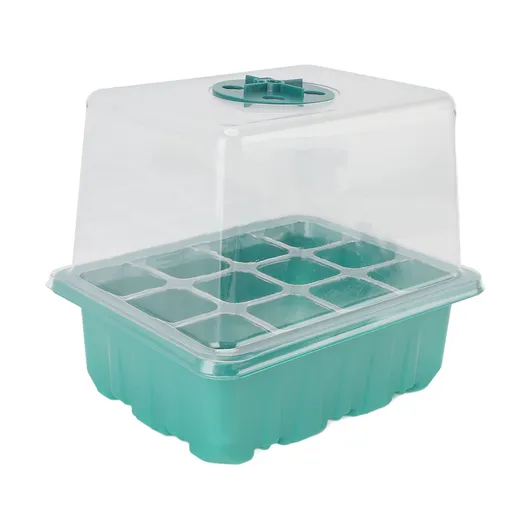 Plant Germination Trays with Grow Light Mini Propagator Plant Grow Kit Greenhouse with Humidity Vented Domes Base