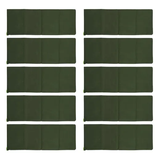 10pcs Flood Sandbags 600D Polyester Flood Prevention Bag Reusable Flood Barrier Bag for House Door Window Garage Basement Dark Green