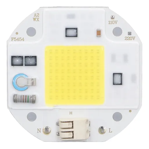 COB Lamp Bead High Power LED Chip High Brightness COB Light Emitter Drive Free for DIY Lighting 110V50W Cold White 5800K-6500K