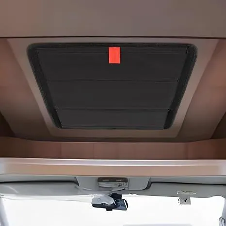 16×16 Inch RV Skylight Cover, Black Fabric Sunshade Insulator for Camper Roof Vent