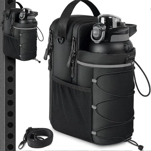 Portable Gym Bag Water Bottle Holder Crossbody Sling Chest Bag Workout