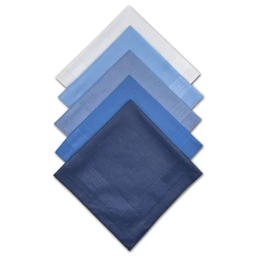 Solid Striped Men Suit Pocket Square Handkerchief 5pcs