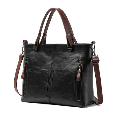 Tote Bag Versatile Detachable Strap 31cm x 26cm x 11cm Black