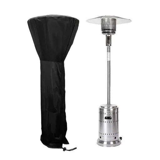 Standup Outdoor Round Heater Covers with Zipper, Oxford Fabric Waterproof Snowproof Windproof, Patio Heater Cover