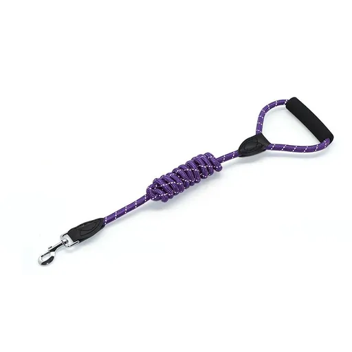 Zichen Dog Traction Rope Polyester Reflective Large Purple 0.6