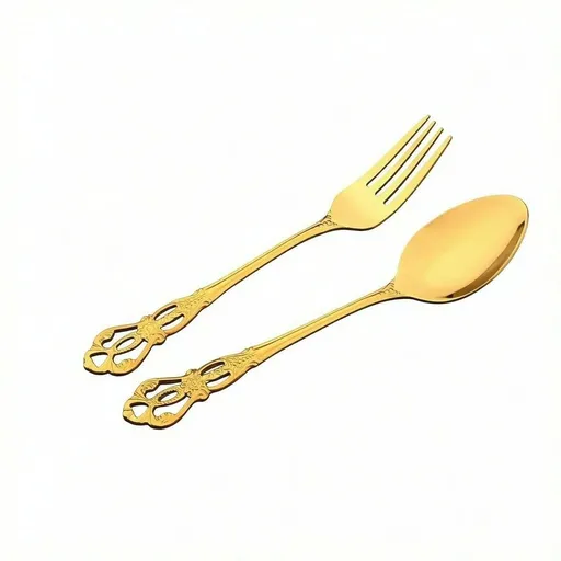 2pcs， Stainless Steel Dessert Spoon Creative Tableware Dessert Spoon Ice-Cream Tea Stirring Spoon Retro Dessert Demitasse Espresso Spoon