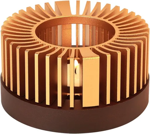 Teapot Warmer,Durable Tea Warmer for Heating Tea, Coffee, Milk & Food, Made Aluminum & Wood, Compatible with Most Standard Teapots