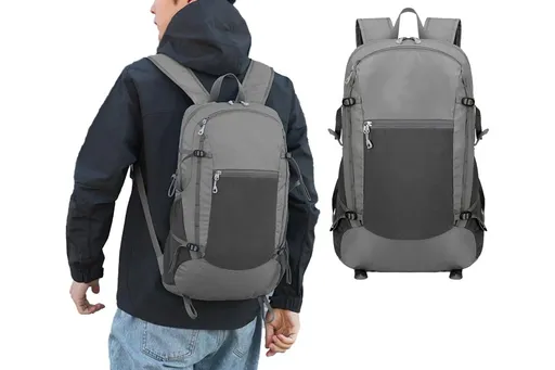 Hiking Backpack Packable Travel Day Pack Lightweight Water Resistant Hiking Daypack for Women Men -Grey