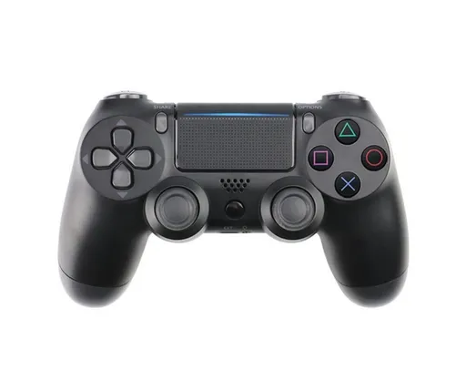 Wireless Game Controller Ps4 Controller Bluetooth Dual Head Head Handle Joystick Game Pad For The Game Console 4 - Black