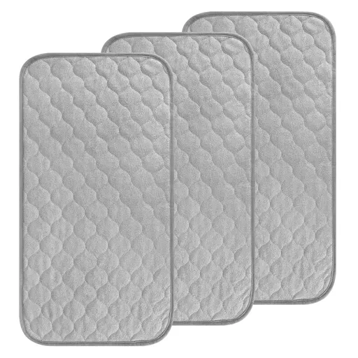 3 Pack Waterproof Changing Pad Liners, Reusable Portable Diaper Changing Pad Covers