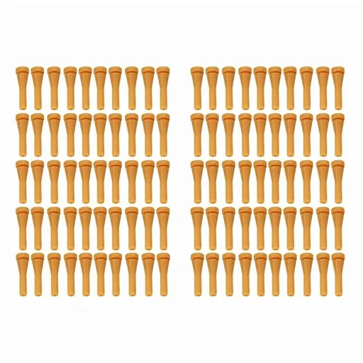 100Pcs Chicken Plucker Fingers, Rubber Hair Removal Stick Poultry Plucking Picker for Duck Quail Goose Yellow