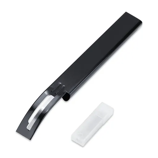 DIY Leather Craft Cutting Thinning Knife With Blades Craft Tool Planing Scraping Black