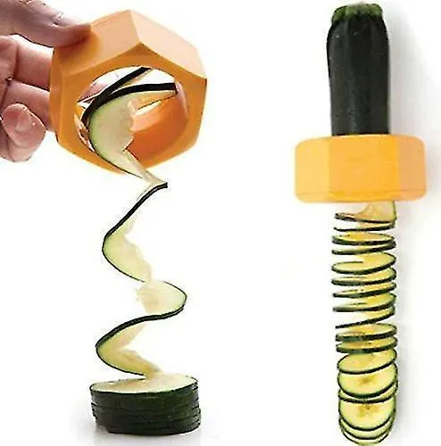 2pcs Creative Kitchen Gadget Spiral Cucumber Slicer Nut Shape Vegetable Cutter