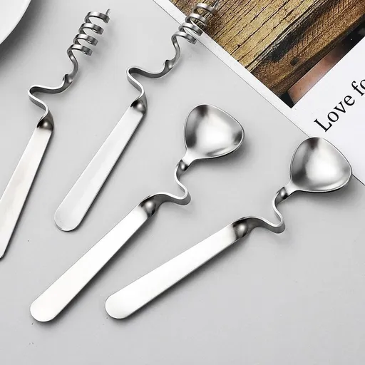 2Pcs Jam Mustard Spoons Reusable Honey Spoon Silver Stainless Steel Suitable for Drinks and Desserts
