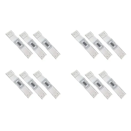 Crack Monitoring Record, 12Pcs Crack Measurement Tool, Crack Width Gauge, Clear Acrylic Corner Crack Comparison Caliper