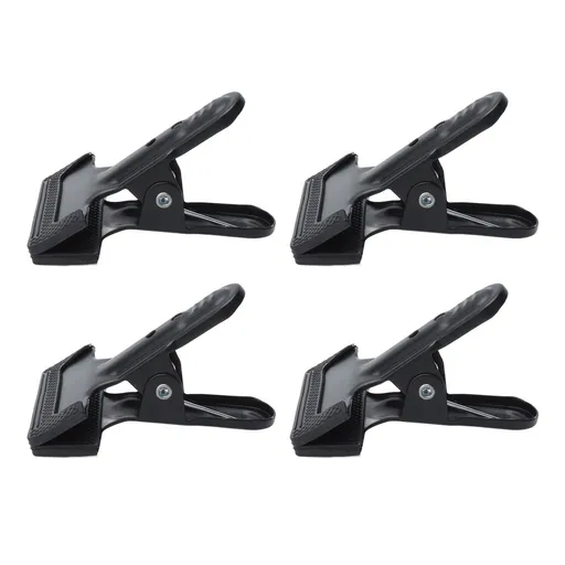 4pcs Woodworking A Clip Heavy Duty Anti Slip Metal Wide Mouth Spring Clamps for Photography Backdrops