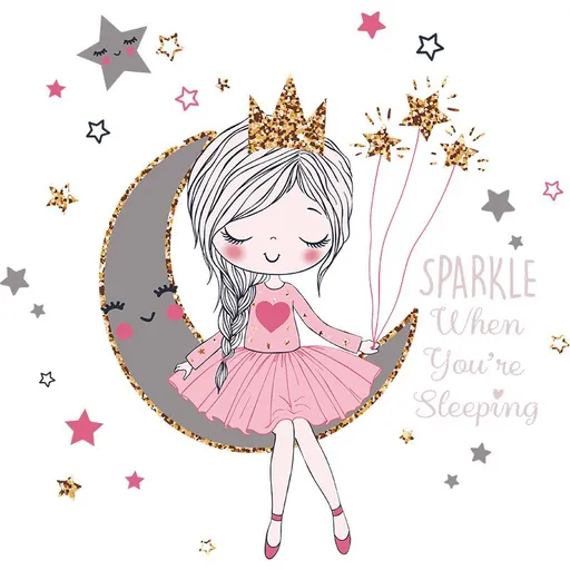 Colorful, cute and lovely children's wall stickers, detachable wall stickers, DIY decoration for children's and girls' bedrooms