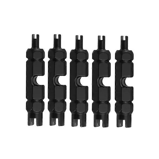 5pcs Multi-purpose Bicycle Valve Core Removal Wrench - Black
