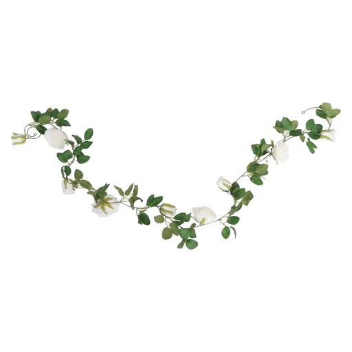 Wall Decor Wedding Simulated Rose Rattan Garland White Silks 1Pack Photo Backdrop
