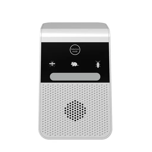 Smart Variable Frequency Ultrasonic Rodent Repeller Wall Hook Plug In Electronic Insect Repellent for Rats Roaches Mosquito Home Garage Warehouse-white