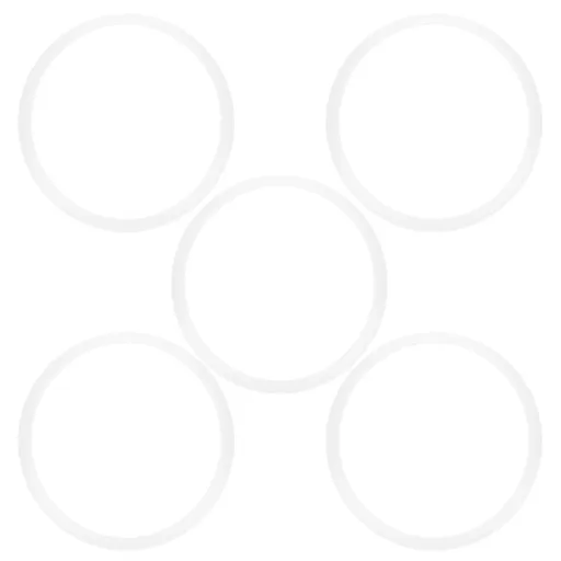 5pcs Pressure Cooker Sealing Ring Clear Universal Stainless Steel Pressure Cooker Gaskets O Ring22cm