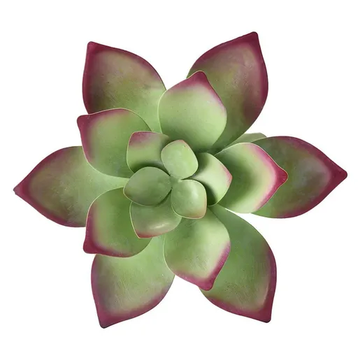 Multiple Layer Flower Metal Wall Art Decor Succulent Wall Sculpture Indoor Outdoor Hanging Decor for Garden 12 inches Green