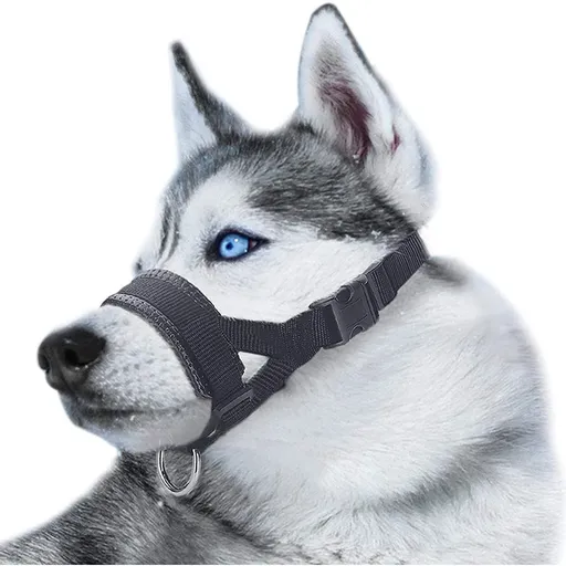 Soft Nylon Dog Muzzle Anti Barking Training Pet Mouth Mask Harness for Small Large Dogs Prevent from Biting