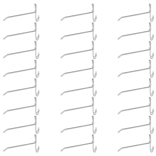 30pcs Supermarket Hook Iron Grid Shelf Hook Jewelry Display Shelf Hook 3.5mm Thickness15cm / 5.9in Long