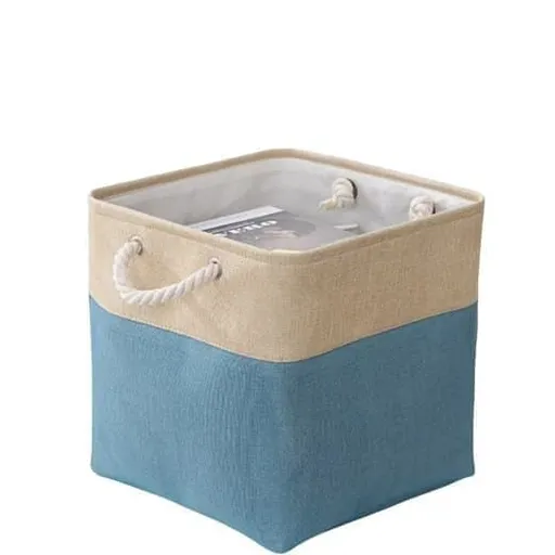33x33x33 cm Storage Basket Cube with Lid for Clothes and Toys, Home Organization Storage Box, SZ6
