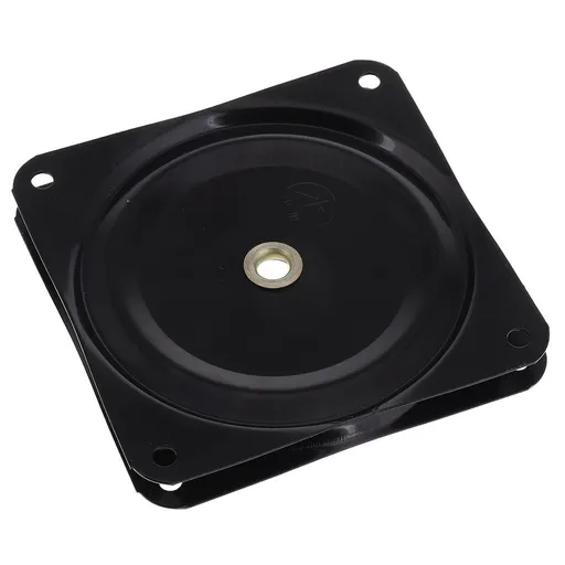 Black Swivel Base for Bar Stools with Half Bearing Design for Smooth Rotation - Furniture Hardware