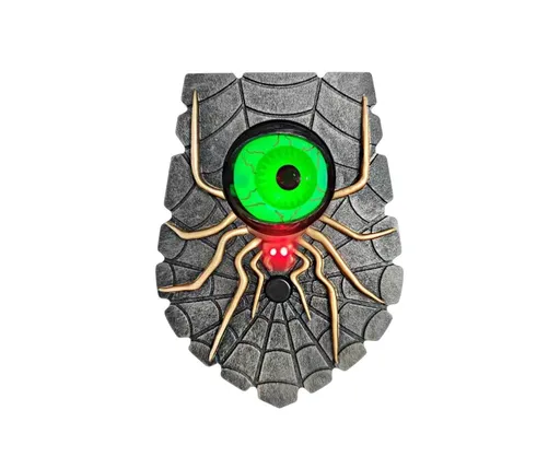 Halloween Doorbell Vivid Spider Sounding Energy-saving 17cm Green