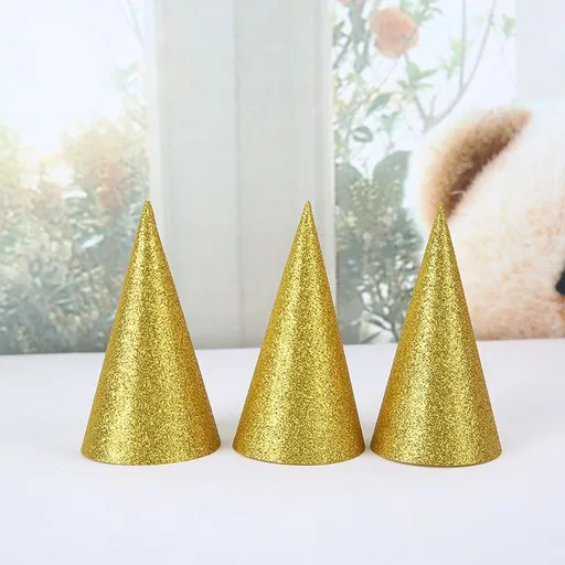 Toddler Boy Hat 12pcs Paper Birthday Cone Hats Birthday Party Hats for Kids Birthday Party Favors Supplies Golden Girl Toddler