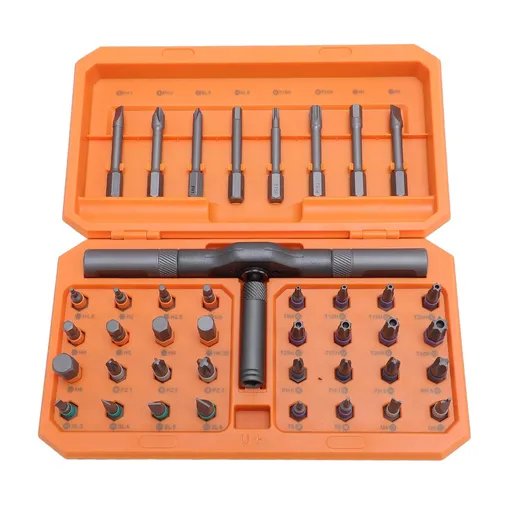Multipurpose Screwdriver Set S2 Alloy Steel Ratchet Driver Bits for Home Repair Car Maintenance