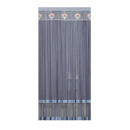 Door Curtain Breathable Insect Proof Durable High-Quality for Home Kitchen Use - Grey