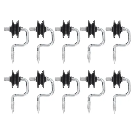 10 Pack Field Electronic Fence Front End Accessories Self Tapping Insulators Screw In Corner Insulators Fixed to Stake Wiring