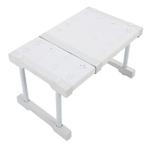 Expandable Cabinet Shelf Carbon Steel ABS PP Closet Storage Shelf Cabinet Organizer Riser Rack for Kitchen Cupboard Under Sink 27 to 38cm/10.6 to 15.0in