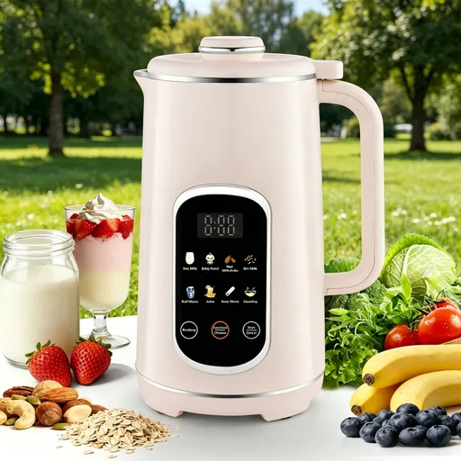 Blender & Soy Milk Maker: Dry Bean Direct Grinding No Soak, 800W High-Temp Boiling, 12 Functions + 12H Reservation, Silent Operation, 1.2L Large Capacity — Fresh & Convenient All Day