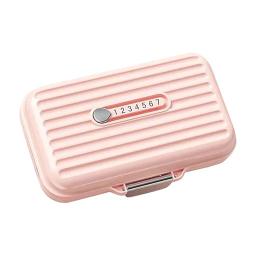 Pill Organizer 7 Day Weekly Medication Dispenser - Mini Portable 3 Times a Day Pill Box for Travel - Daily Vitamin Storage Case for Office - Compact Medicine Container with Removable Compartments