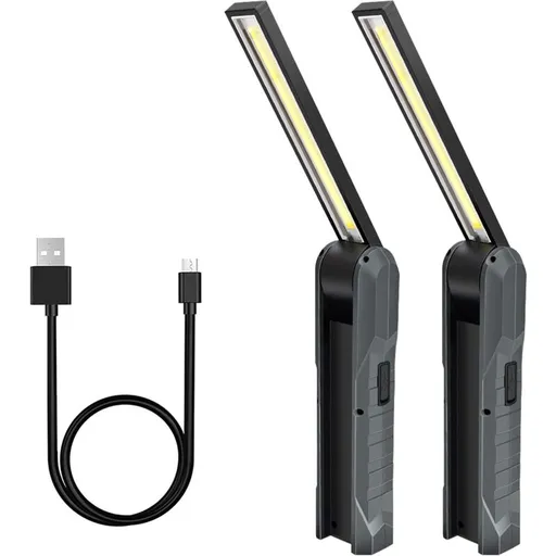 Parts Rechargeable LED Work Light, 5 Modes Work Lamp Mechanic Torch Foldable Lamp With Magnetic Base Inspection Lamp