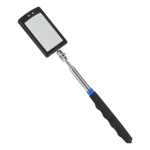 Telescoping LED Lighted Flexible Adjustable Inspection Mirror 360 Degree Swivel Extend Tool